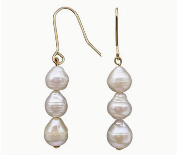 Genuine Freshwater Pearl Dangle Earrings