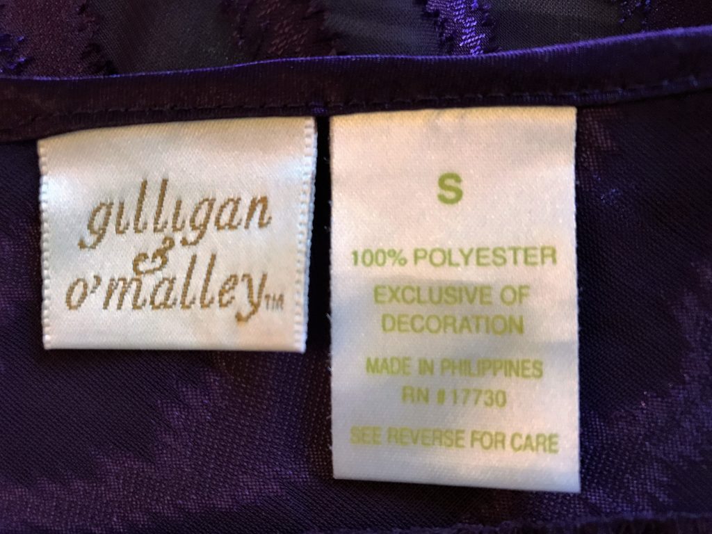 Gilligan & O’Malley Negligee, Sexy Negligee, Purple Peignoir - Vintage ...